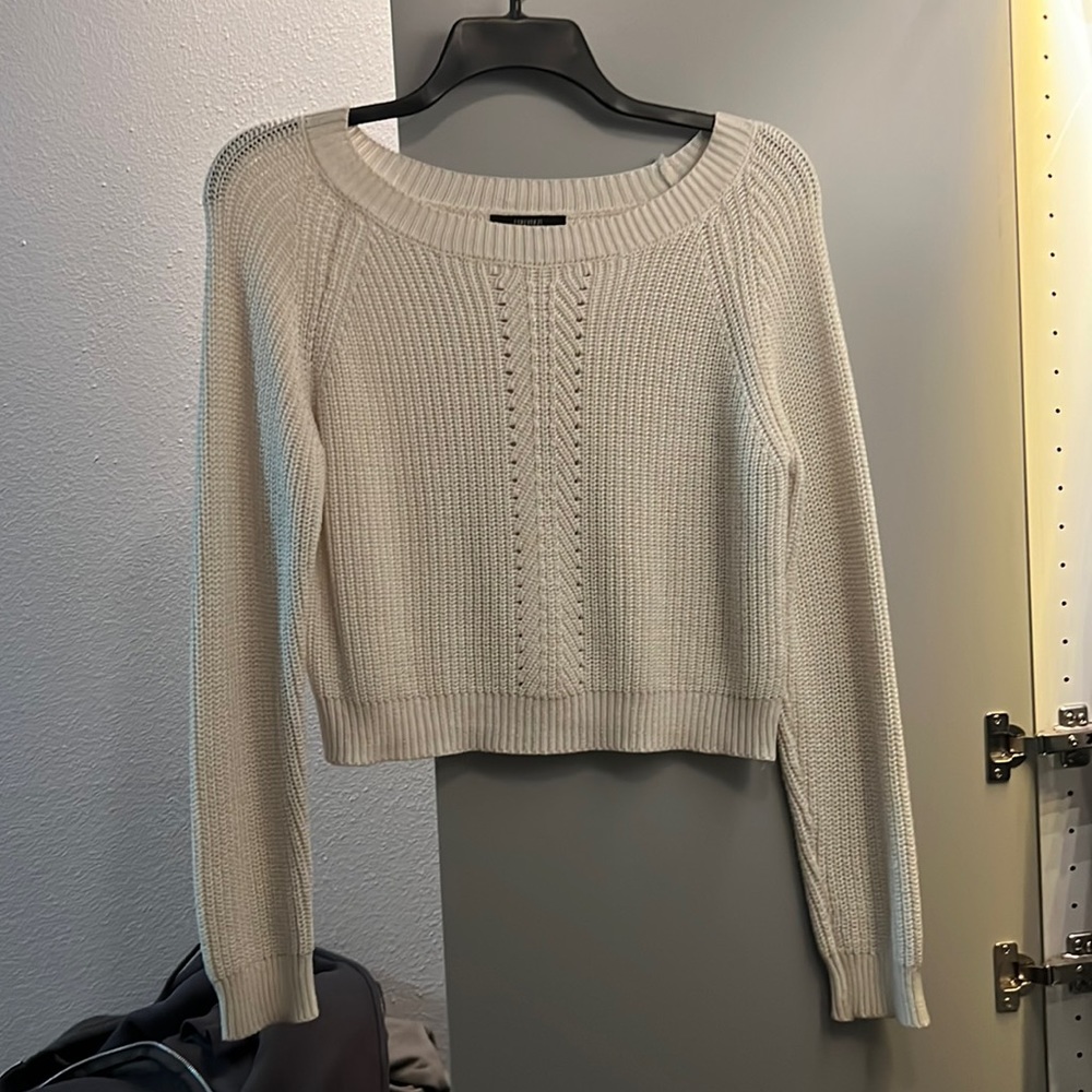 Forever 21 white sweater